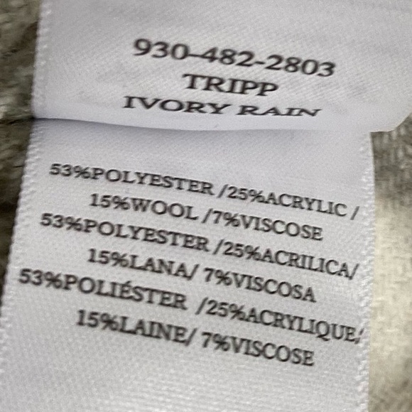 RAILS Tripp Shirt Jacket Ivory Rain Checkered Fleece Flannel - Picture 12 of 12